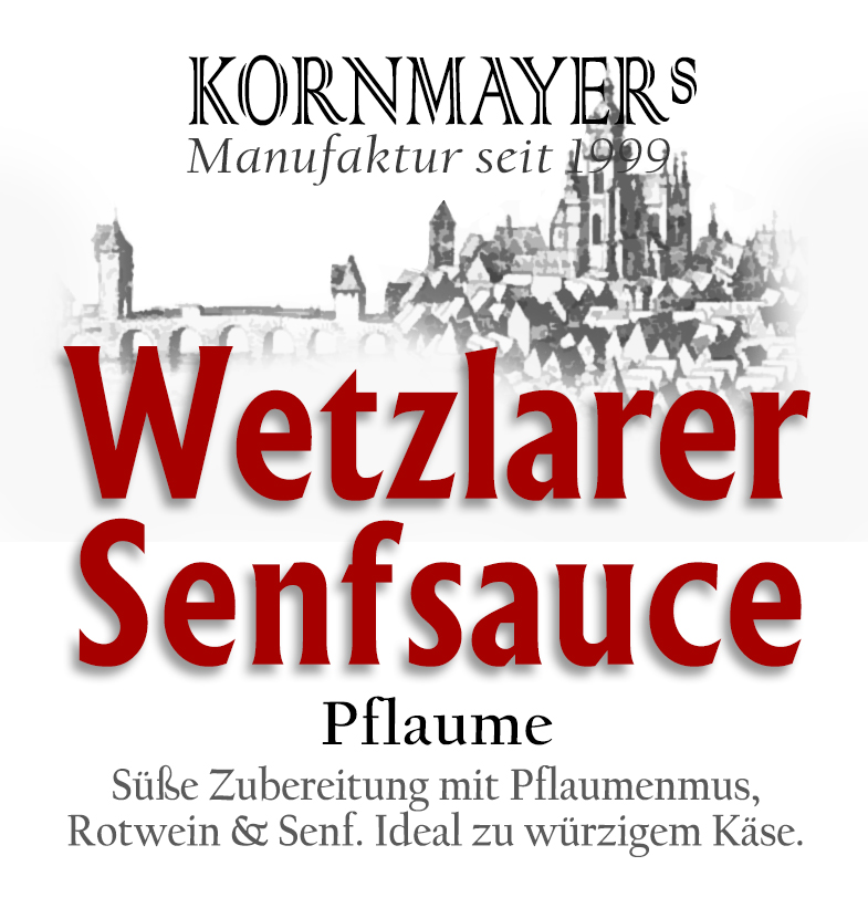 Wetzlarer Senfsauce Pflaume-Rotwein